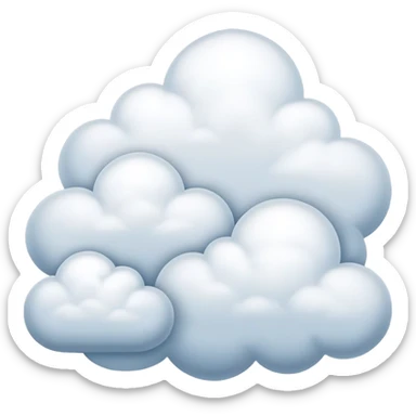 Clouds weather sticker