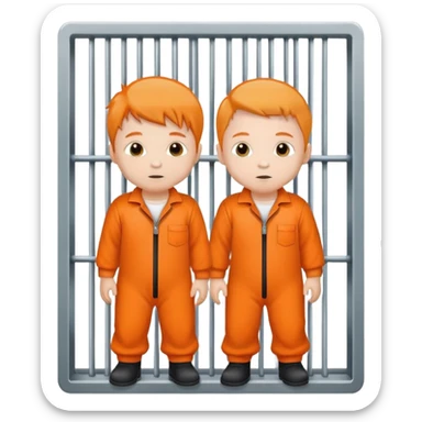 Two 1 year old boys in jail sticker