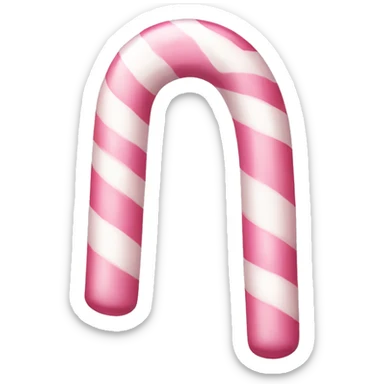 Light Pink candy cane sticker