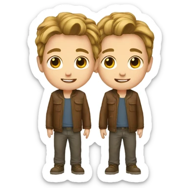 Han Twin boys sticker