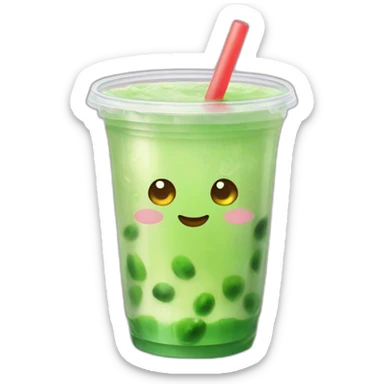 honeydew bubbletea sticker