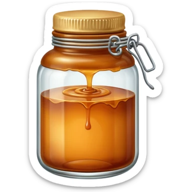caramel in bottle sticker