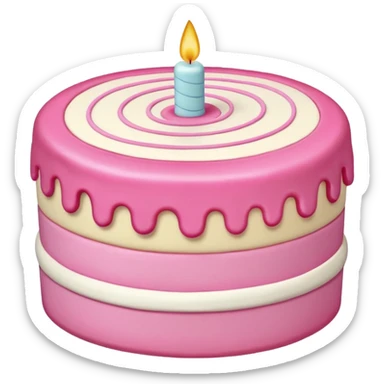 Cakes pink sticker