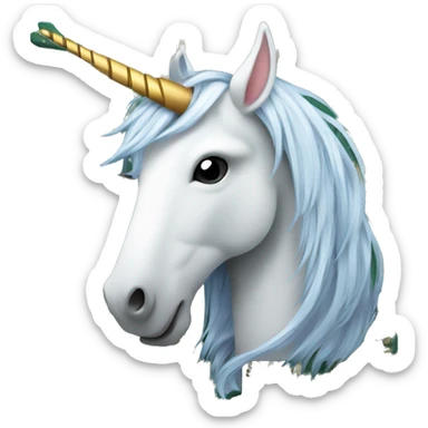 unicorn working as a integrated circuit designer sticker