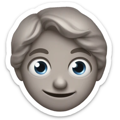 Smirky funny face sticker