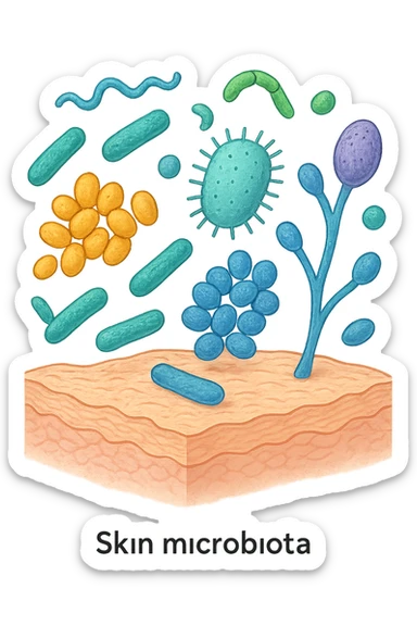 microbiota cutaneo sticker