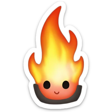 Firey from bfdi sticker