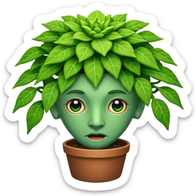 Euphorbia Medusa's Head plant sticker