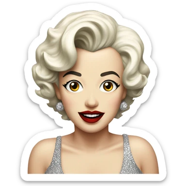 Marilyn Monroe on a bis sticker