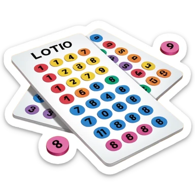 cartes de loto sticker