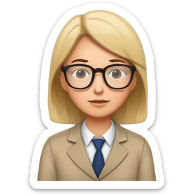 exhausted teacher in a bustling classroom sticker