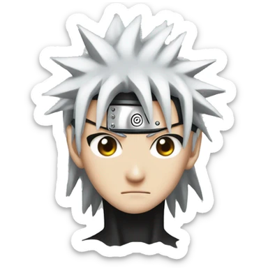 Create the shiringan eye from Naruto with the exact colours only sticker