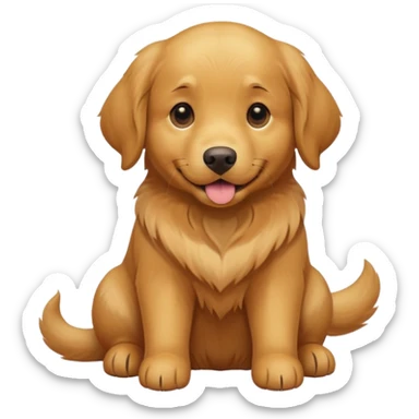 Dog golden retriever sticker