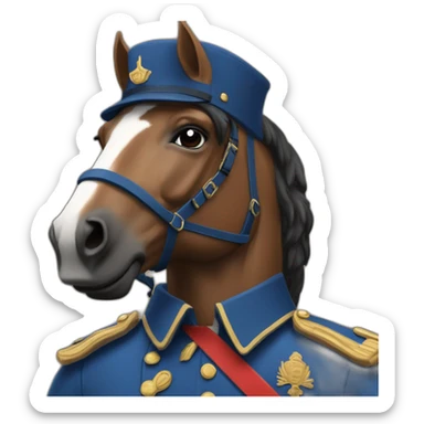 Gendarme à cheval france sticker