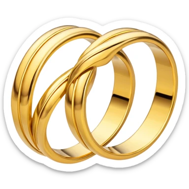 wedding rings sticker
