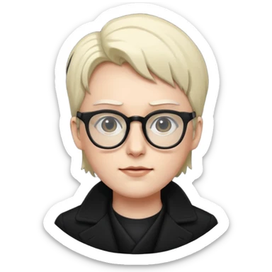 neo on glasses from matrix sticker