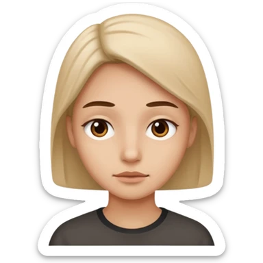 Que no cambie loa rasgos faciales para nada sticker