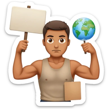 climate activist climate activist man sticker