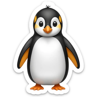 Pinguino con ropa de dormir sticker