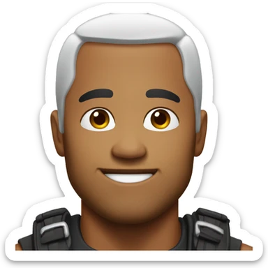 make the rock johnson reaction as an emoji sticker