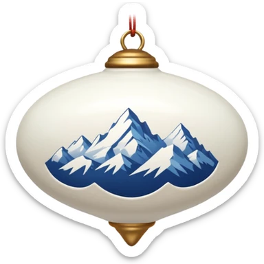 alpine ornament  sticker
