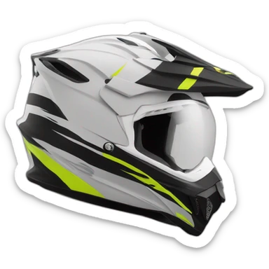 Tom casque motocross sticker