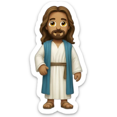 jesus as a gangsta sticker
