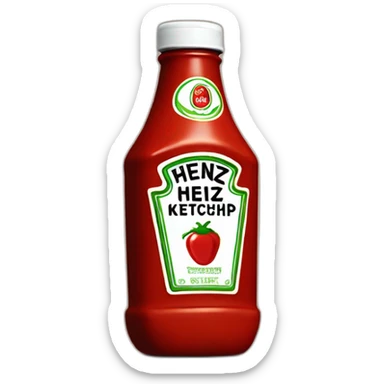Heinz Ketchup bottle sticker