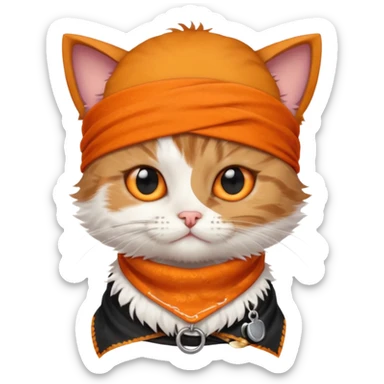 Crea un gatito y haslo pirata sticker