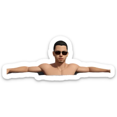 outdoor portrait of a man sticker