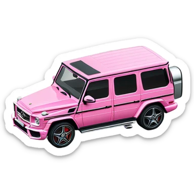 Mercedes-Benz G63 AMG pink sticker