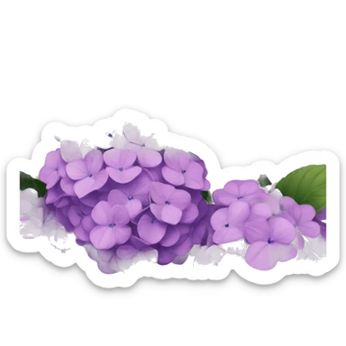 Purple Hydrangea sticker