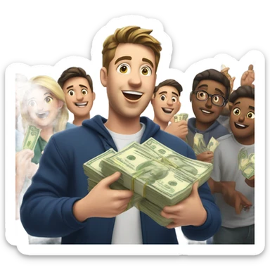 MrBeast giving out $5 billion sticker
