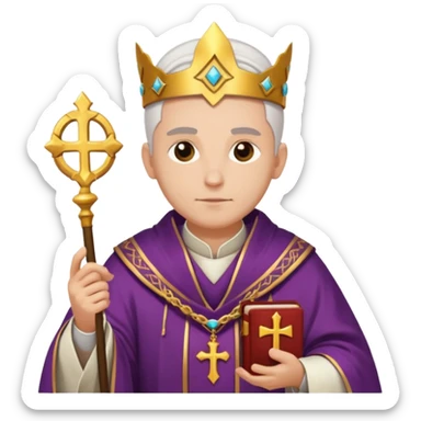 Lawful Human Priest in game sticker