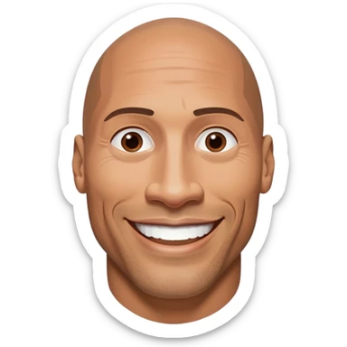 Dwayne the rock Johnson  sticker