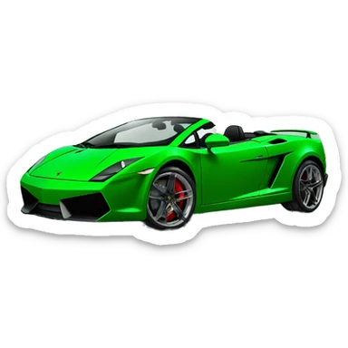 Lamborghini Gallardo Green  sticker