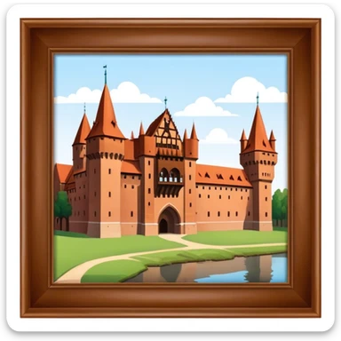 Cinematic Realistic Malbork Castle  Emoji sticker