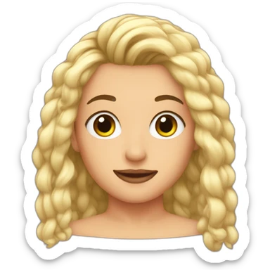 Hair strokes eyebrows sticker