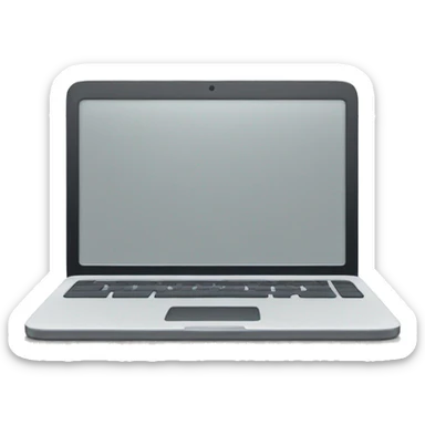 laptop with horizontal strokes on the screen sticker