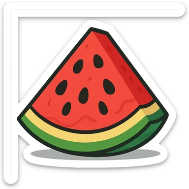 watermelon slice sticker