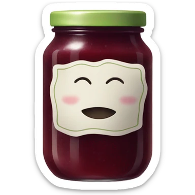 home made jam sticker