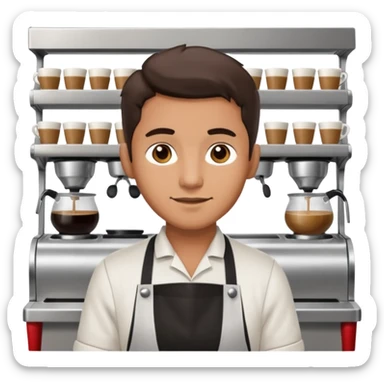 man Café Barista sticker