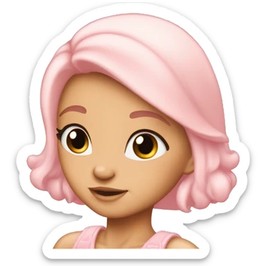 A very very cute bambi pastel pink sticker