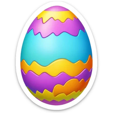 Easter egg sticker