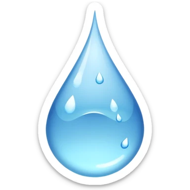 water falling on the ground sticker