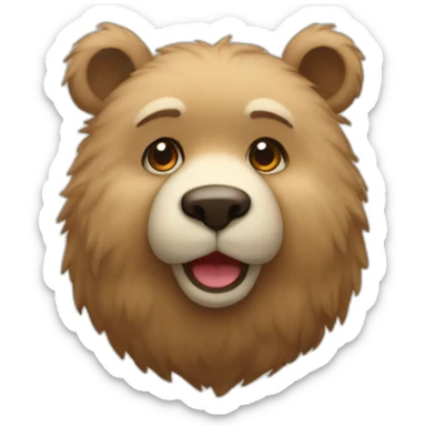 ours en peluche sticker