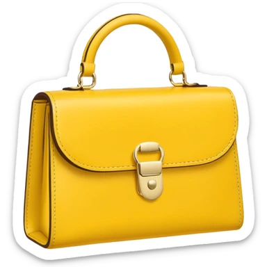 yellow purse sticker