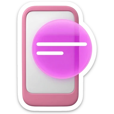 highlight my message with a pink phone sticker