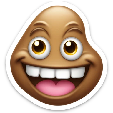 Happy poop sticker