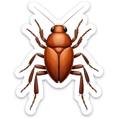 Cockroach With Big Eyelashes sticker